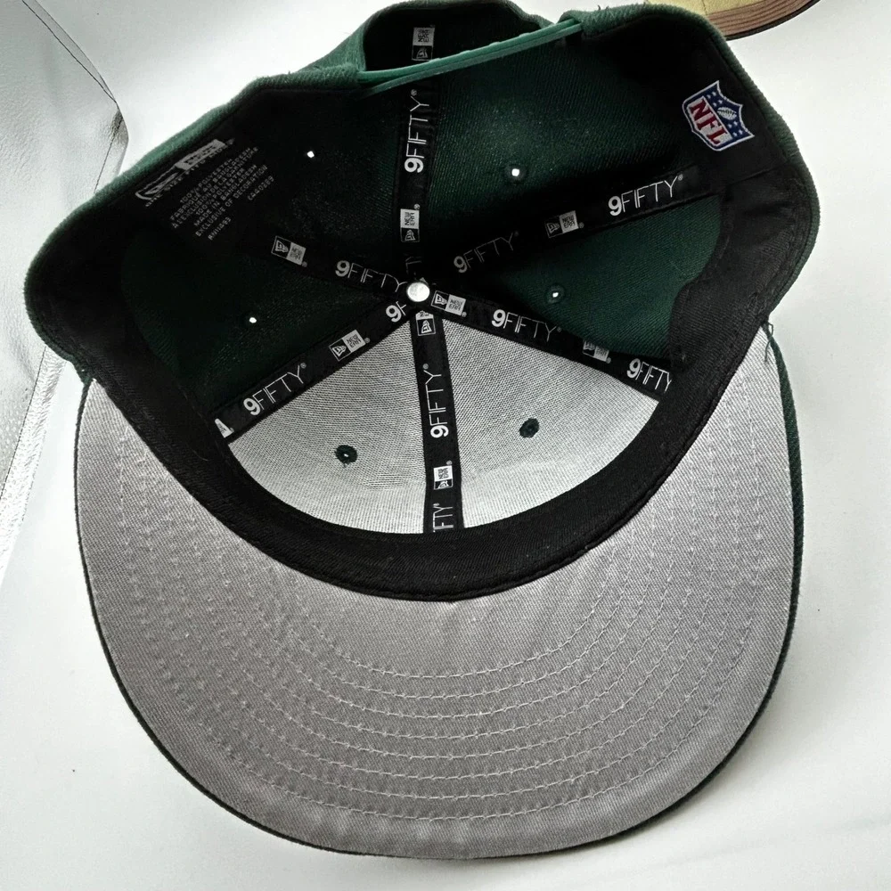 New Era 9FIFTY‎ Snapback Hat Mens OSFM Green NY Jets Embroidered NFL Gorpcore